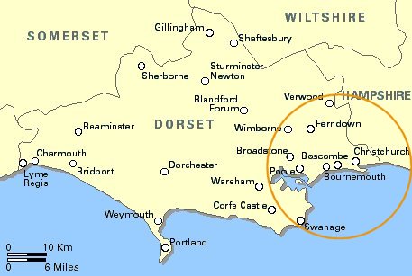 Map of Bournemouth